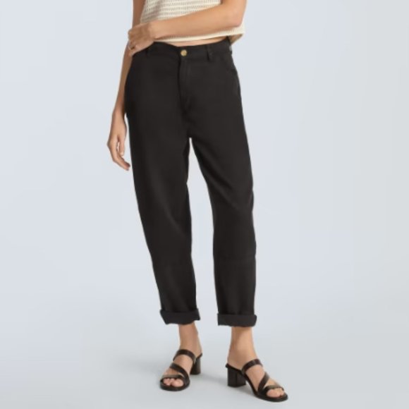 SALE Everlane The TENCEL™ Relaxed Soft Chino - Black - size 0 - NWT - Picture 1 of 12